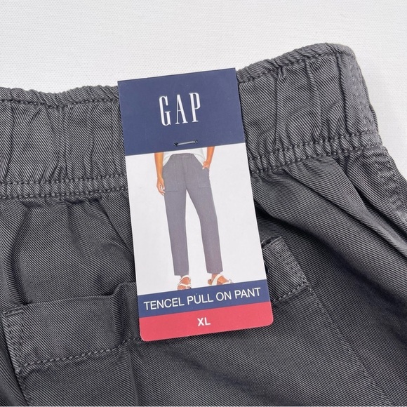 Gap Tencel Lyocell Pullon Pants Grey Beachy Comfy Resort Vacation Casual New XL - Picture 12 of 15